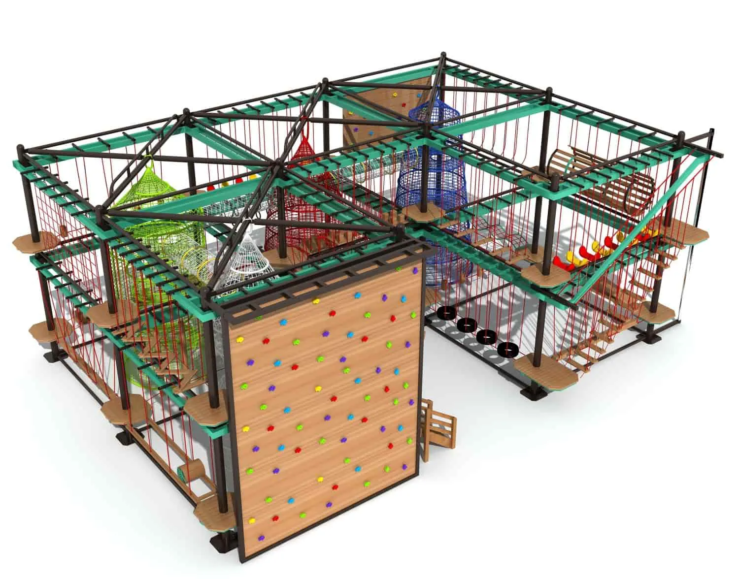 Indoor Non-standard Customized Indoor High-altitude Expansion Climbing Training Naughty Castle Children's Playground HD-TTB073