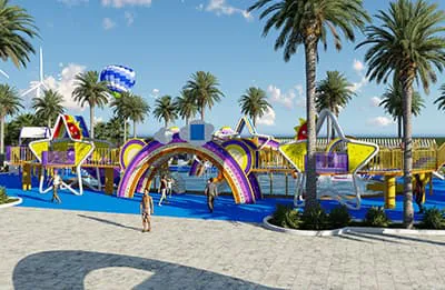 New product recommendation - rainbow theme parent-child water park