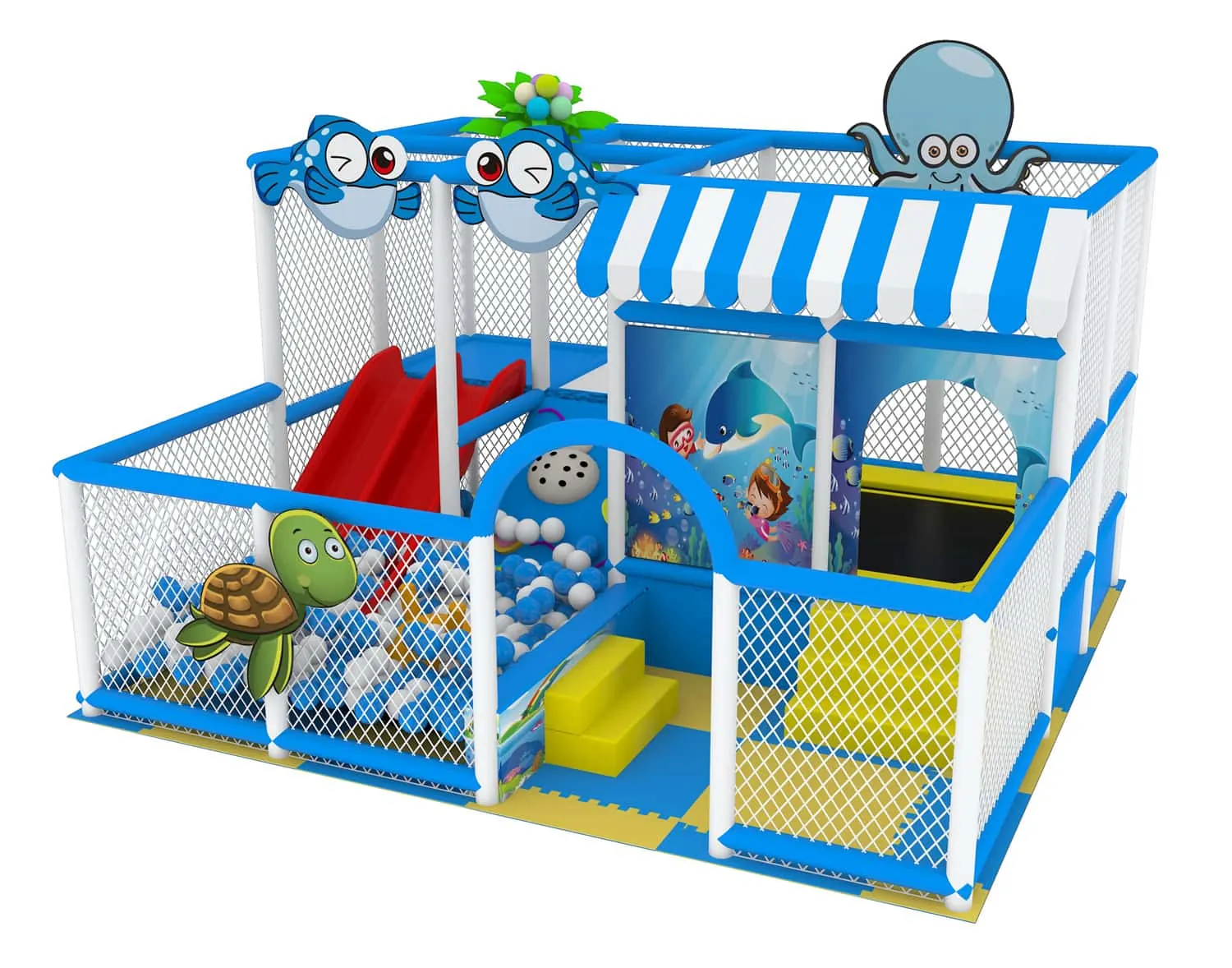 Nature Series Ocean Theme Ball Pit Indoor Playground for Kids HD-TTB157