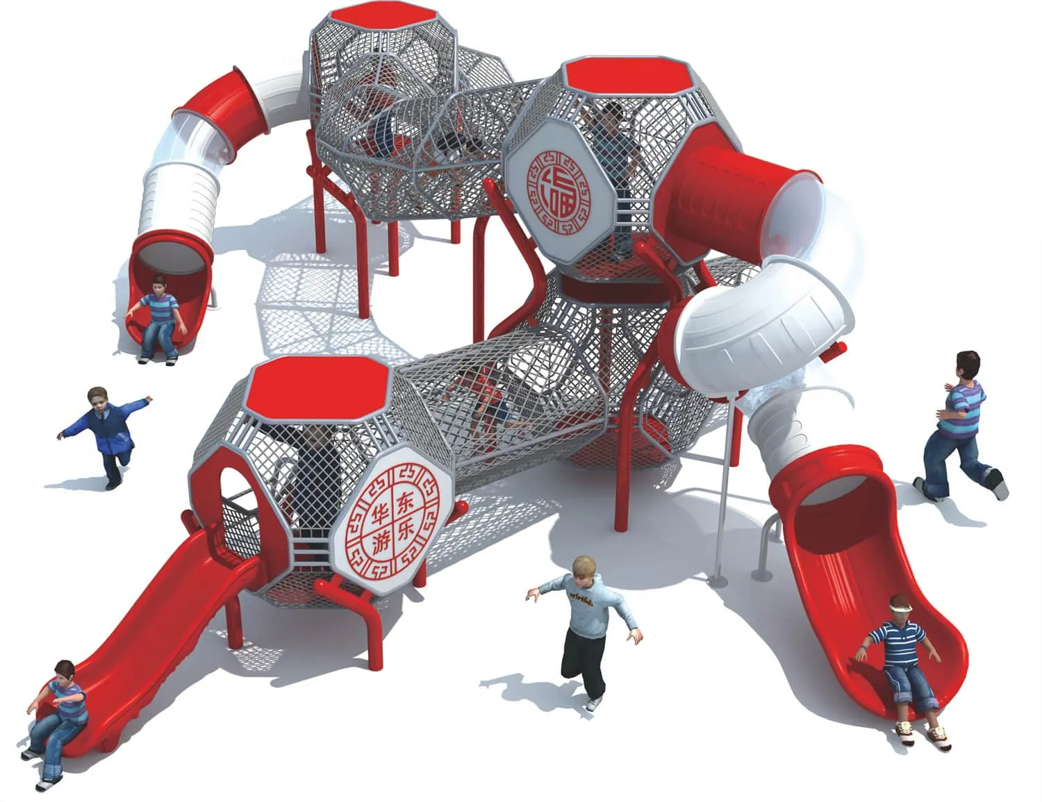 Customized Theme Park Chinese st<x>yle Combination Slide HD-SSW077</x>