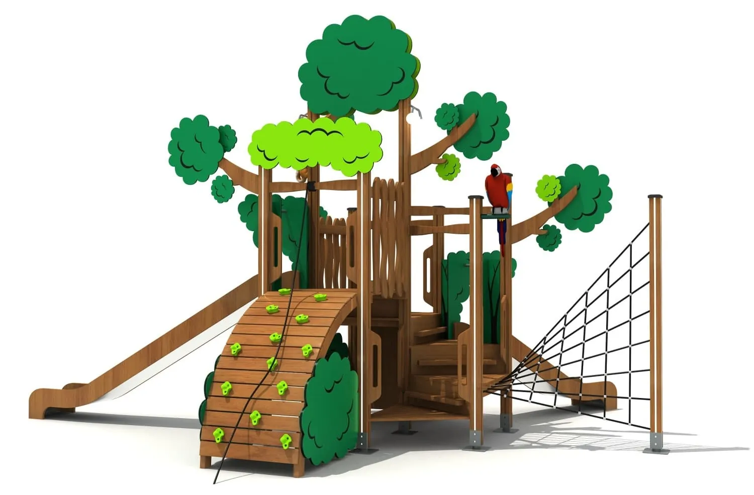 East China Amusement Wooden Custom Tree Combination Playground Equipment HD-MLY015