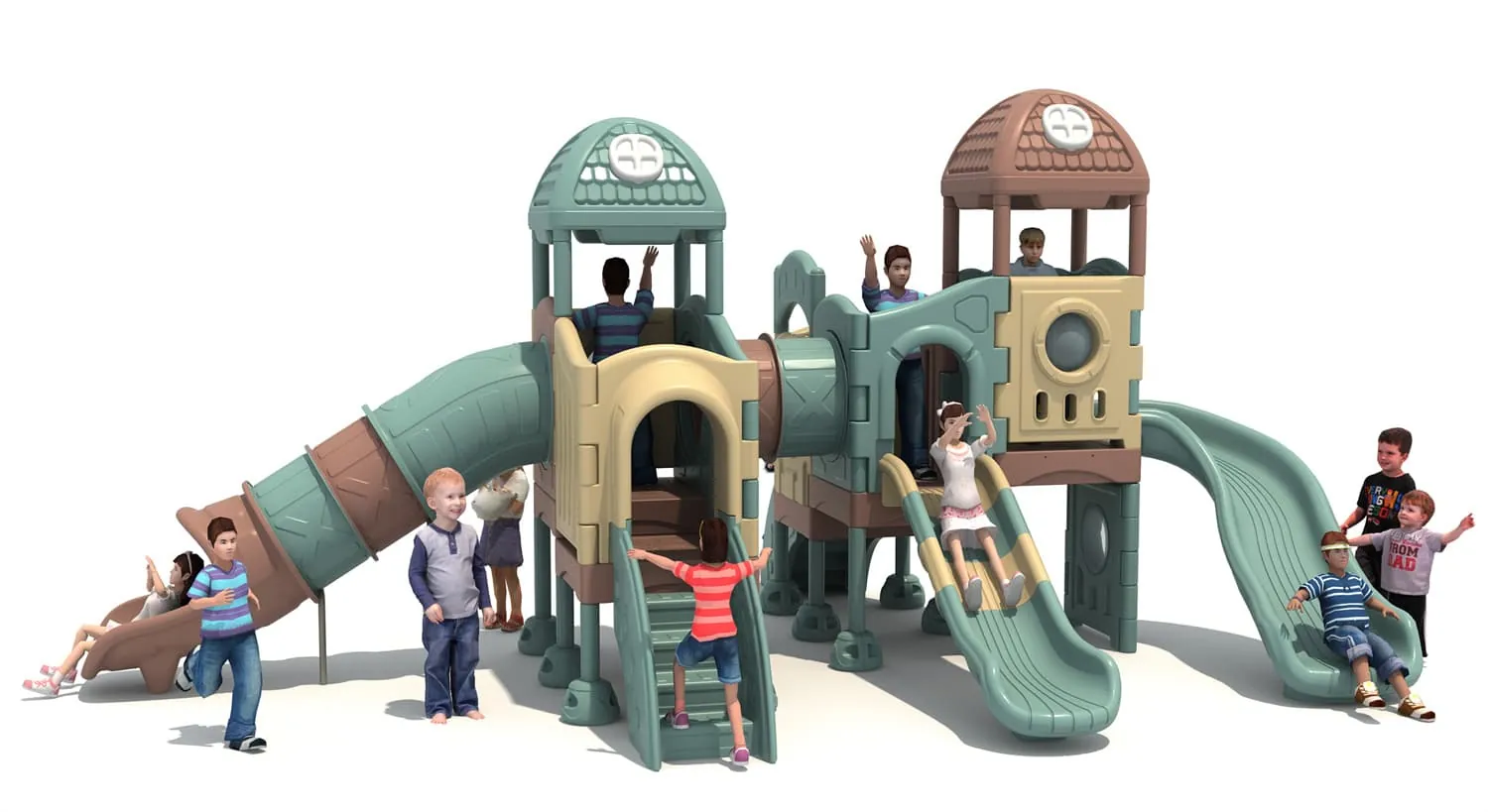 Large All-Plastic HD-LSL026 Children‘s Slide Slide Combination