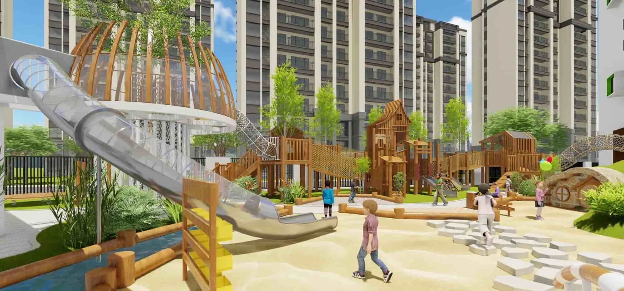 Wooden Theme Children's Play Custom HD-DZT061