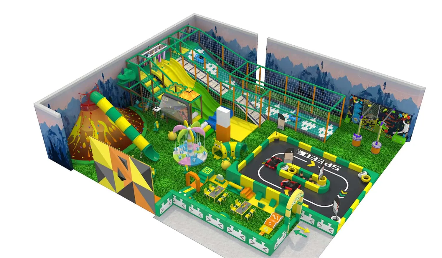 Nature Series Slide Indoor Play Castle Children's Park HD-TTB146