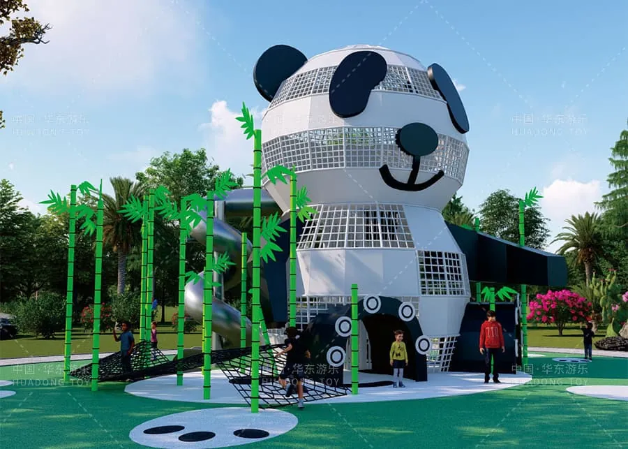 Giant Panda Theme Park HD-QXM024 Children's Slide Slide Combination