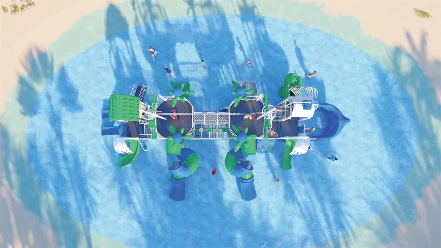 Water Park HD-LSH026 - Children‘s Slide Slide Combination