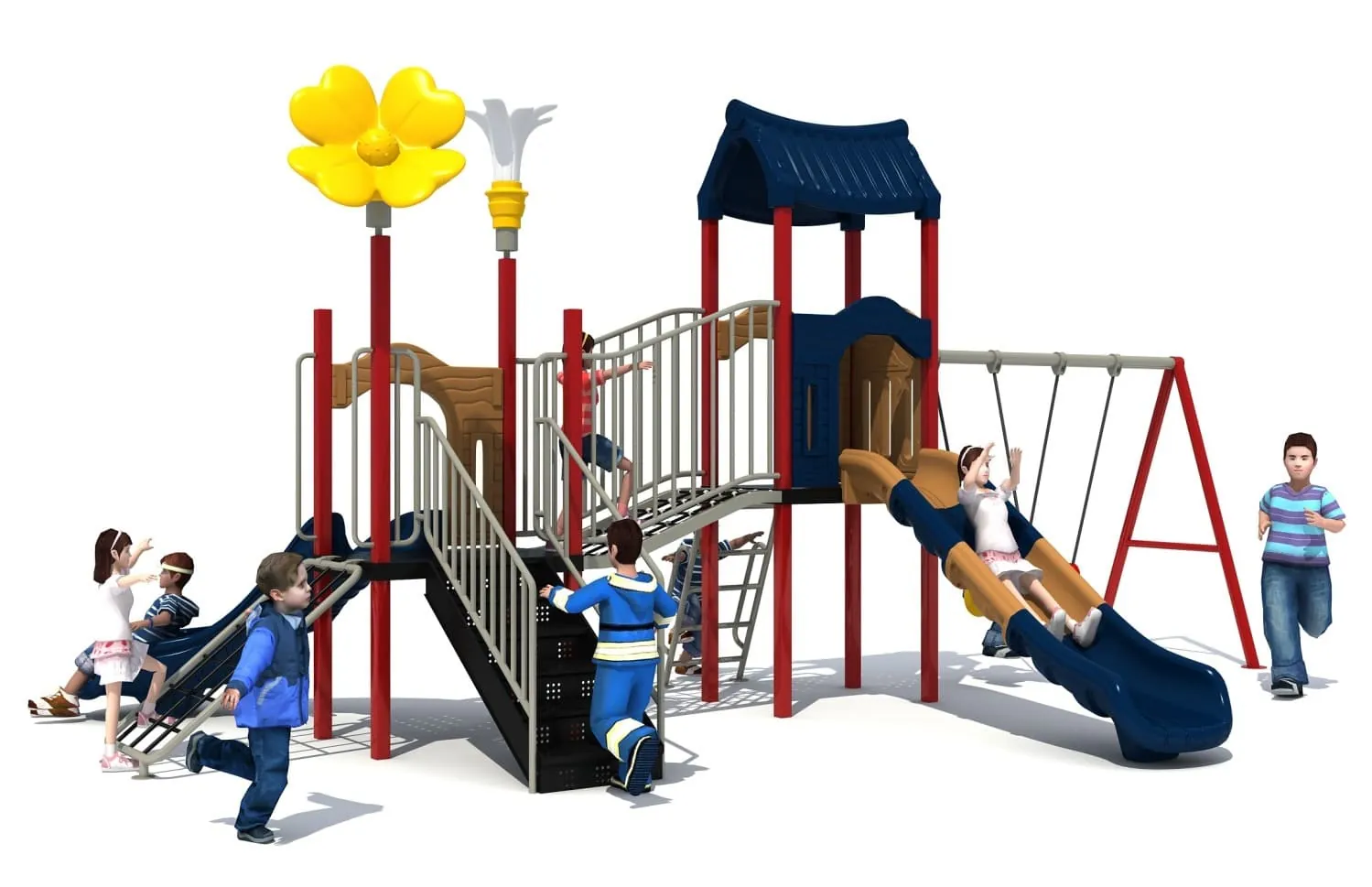 Garden Play HD-LHY022 - Children's Slide Slide Combination