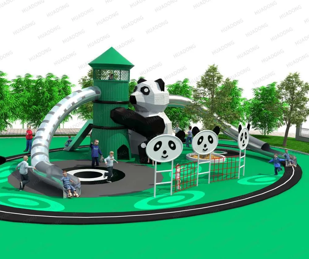 Giant Panda Theme Park HD-QXM002 - Children's Slide Slide Combination