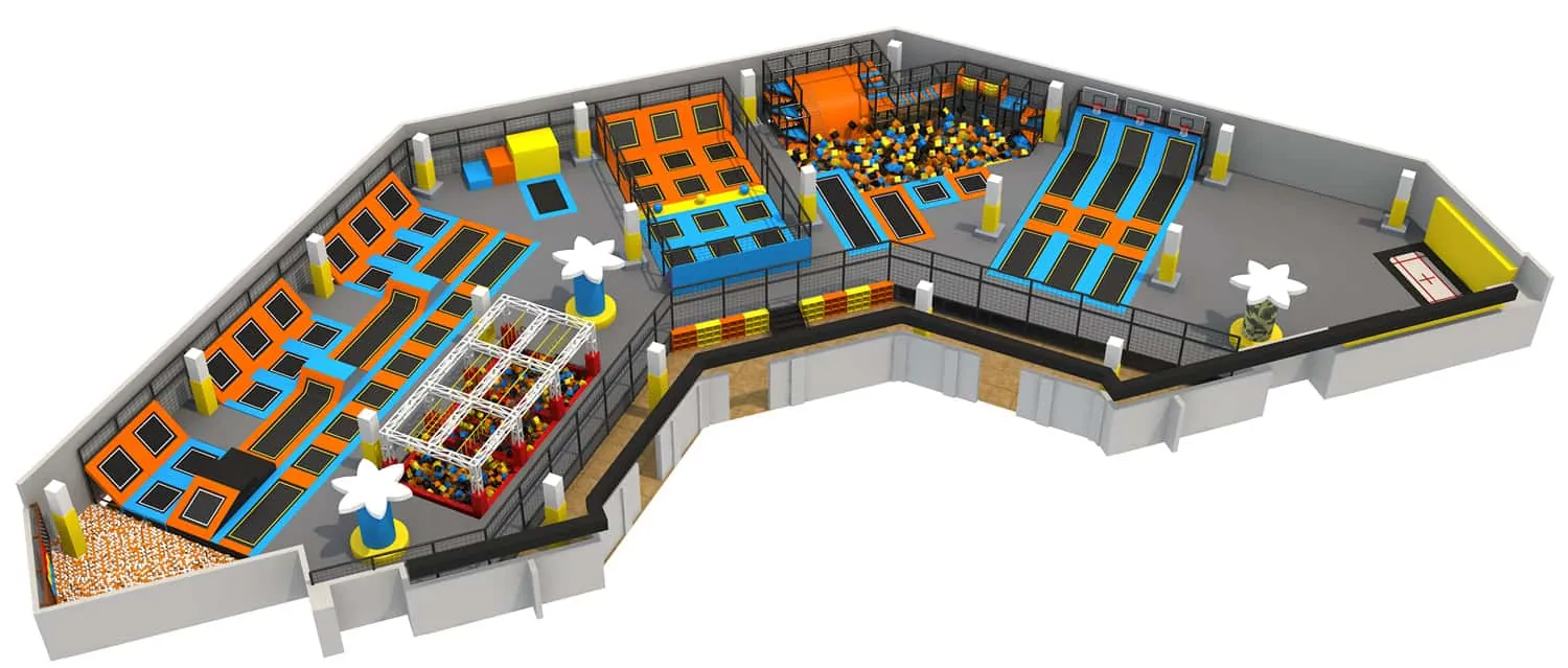 Comprehensive Combination Trampoline Playhouse HD-SBC044