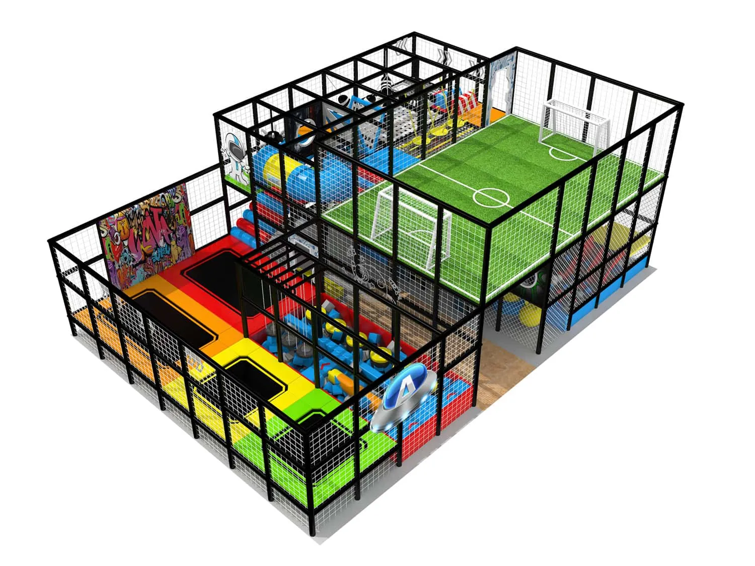 Comprehensive Combination Trampoline Playhouse HD-SBC051