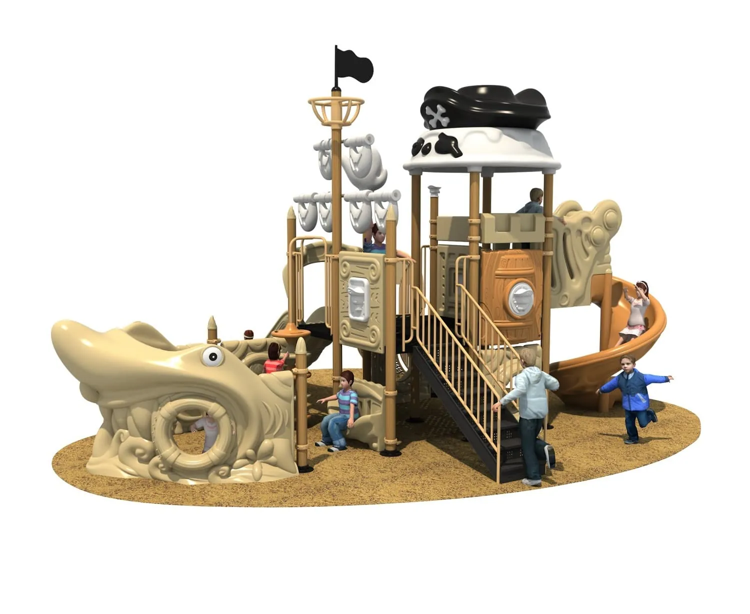 Pirate Ship Series Combination Slide HD-HDD028