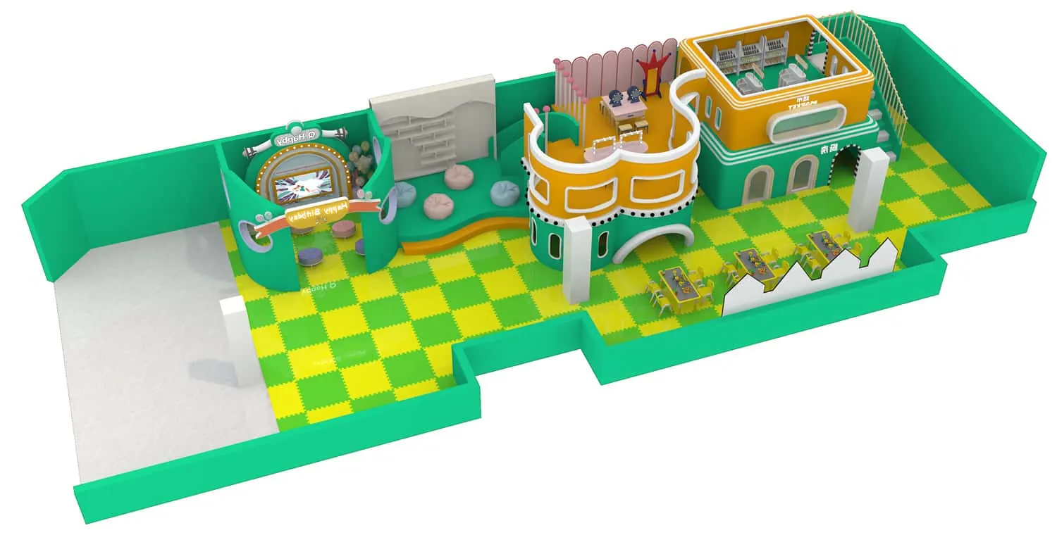 Colorful Series Family Fun Theme Indoor Naughty Castle Children's Park HD-TTB105