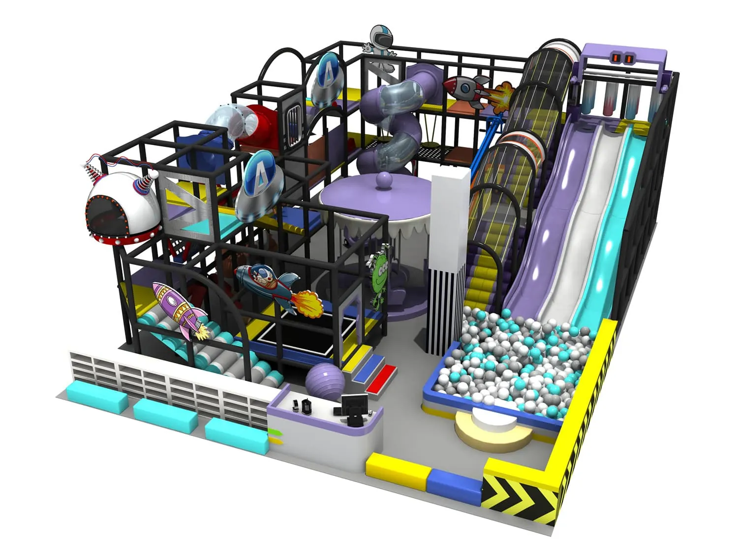 Tech World Series Indoor Naughty Castle Playground HD-TTB136