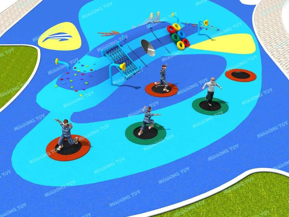 Theme Landscape Park HD-QJG036 - Children's Slide Slide Combination