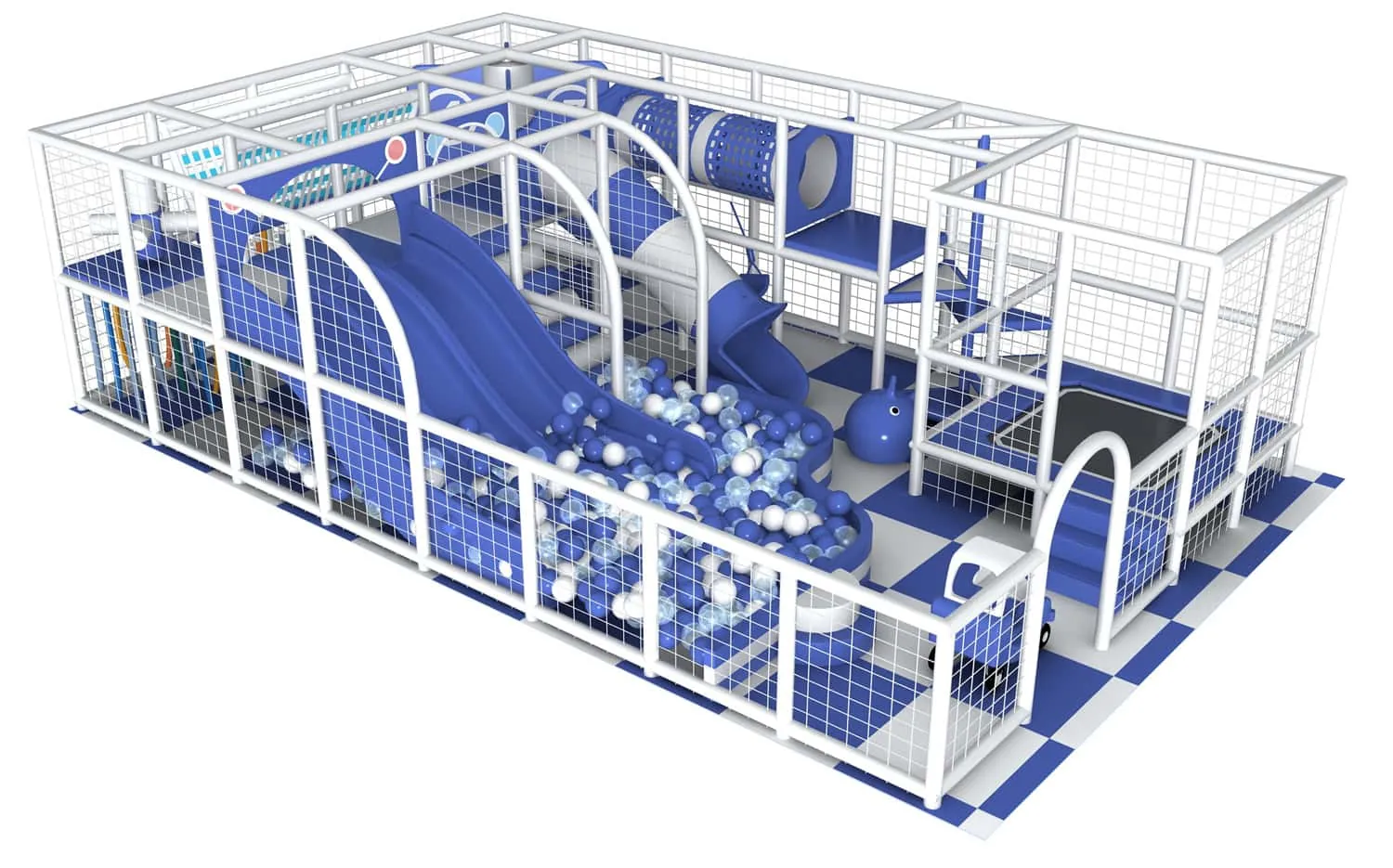 Colorful Series Indoor Slide Ball Pit Playhouse Children's Playground HD-TTB113