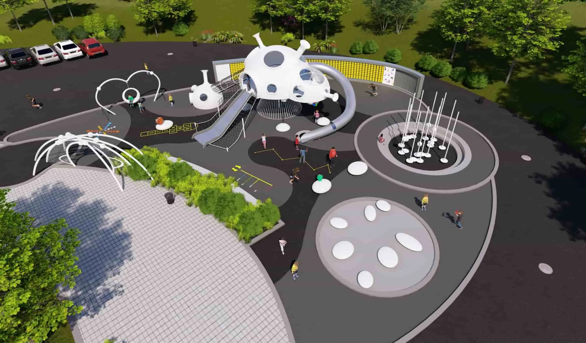 Space-themed children's play custom HD-DZT053