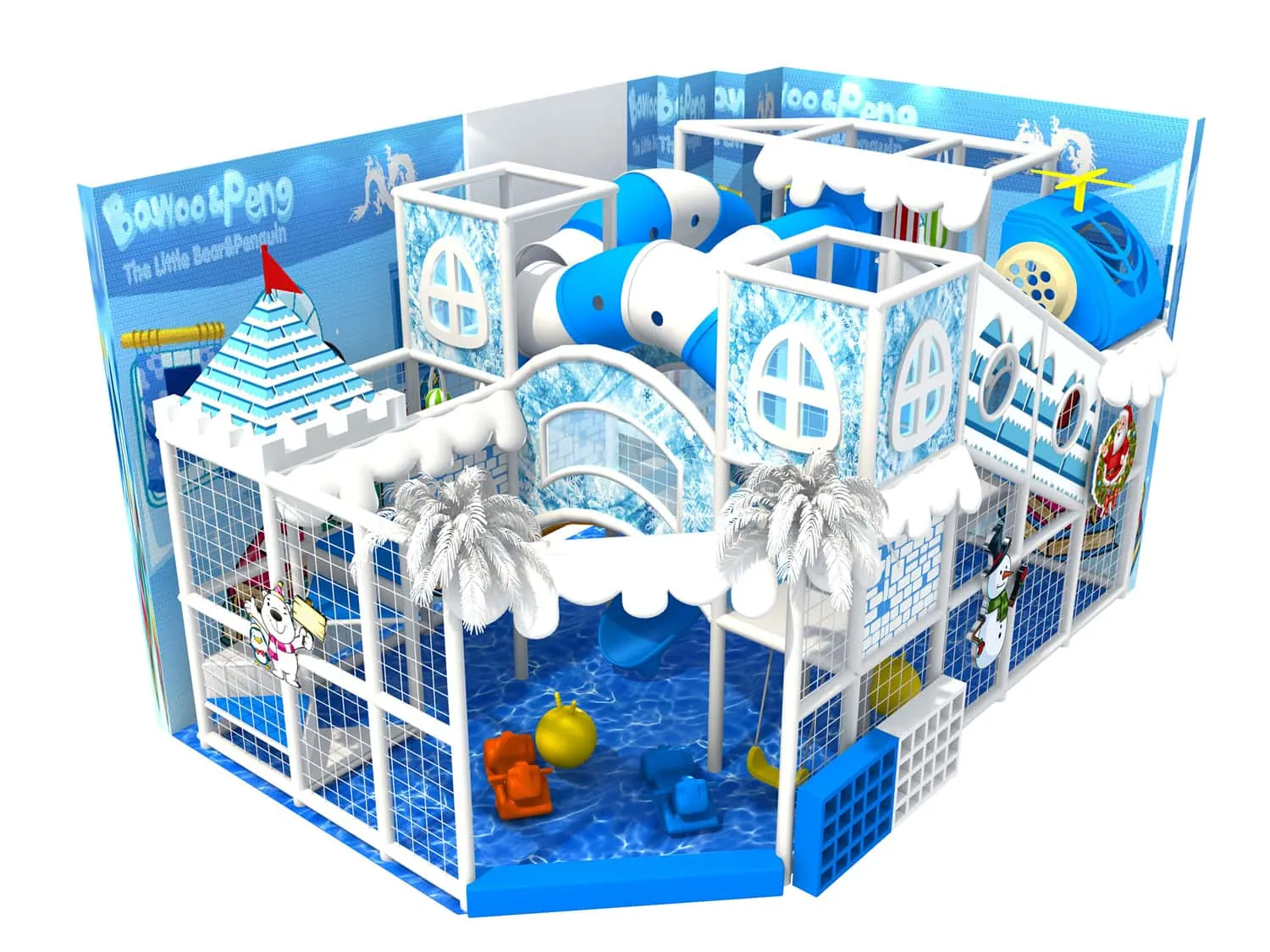 Nature Series Ocean Theme Ball Pit Indoor Playground for Kids HD-TTB158