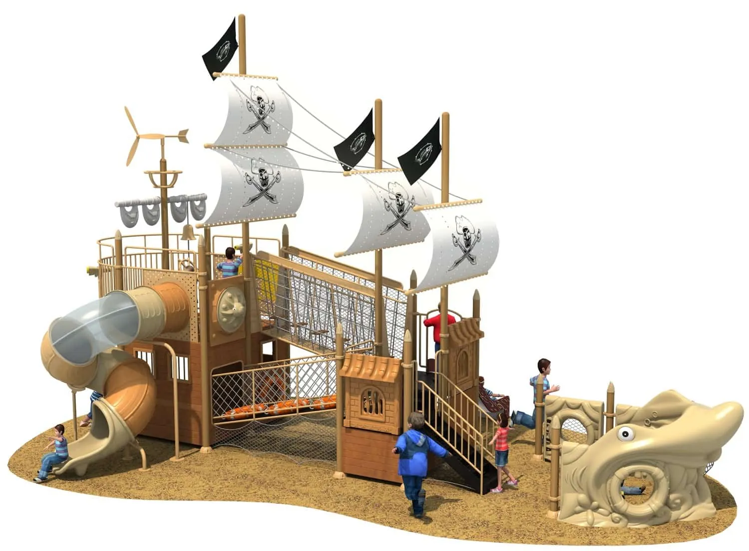 Pirate Ship Series Combination Slide HD-HDD024