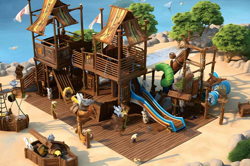 Pirate Ship Kids‑Themed Park