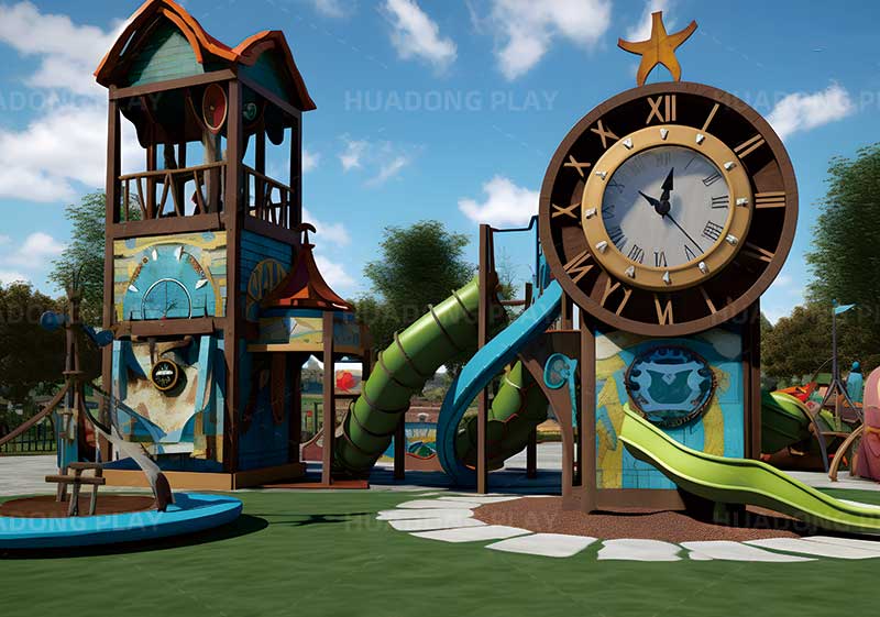 3D-Rendered Clock Theme Park 3D-Rendered Clock Theme Park
