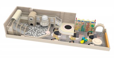 Colorful series macaron theme indoor naughty castle children's playground HD-TTB1