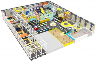 Colorful Series Family Fun Theme Indoor Naughty Castle Children's Park HD-TTB108