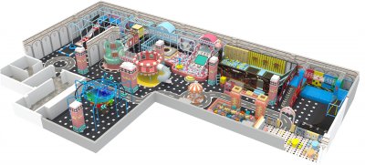 Colorful Series: Colorful World Theme Indoor Naughty Castle Children's Paradise 0