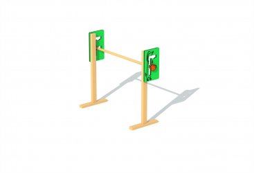 Height-adjustable single-bar pet hurdle HD-HCW014