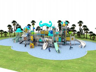 Water Park HD-LSH027 - Children‘s Slide Slide Combination