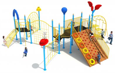 Climbing net rock climbing slope climbing pole climbing bridge integrated fitness