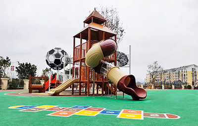 Shaxian County No. 6 Kindergarten Large Slide Combi
