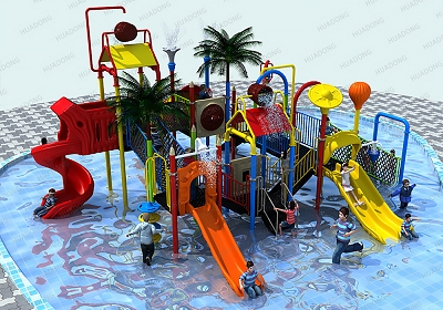 Water Park HD-LSH015-Children's Slide Slide Combination