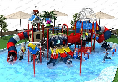 Water Park HD-LSH006 - Children's Slide Slide Combination