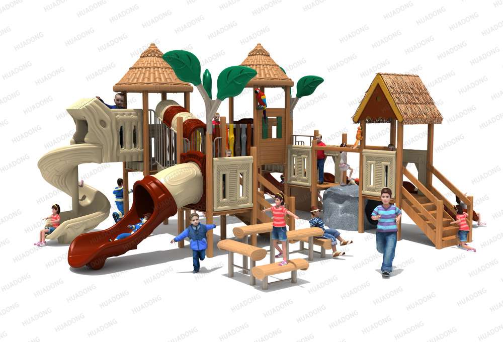 Bamboo Garden Landscape Park HD-MZY003 - Children's Slide, Slide Combination