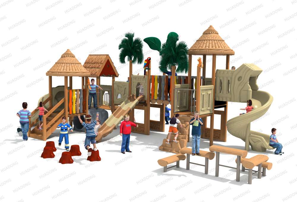 Bamboo Garden Landscape Park HD-MZY002 - Children's Slide, Slide Combination