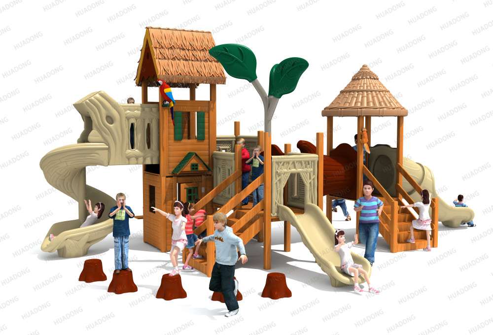 Bamboo Garden Landscape Park HD-MZY006 - Children's Slide, Slide Combination