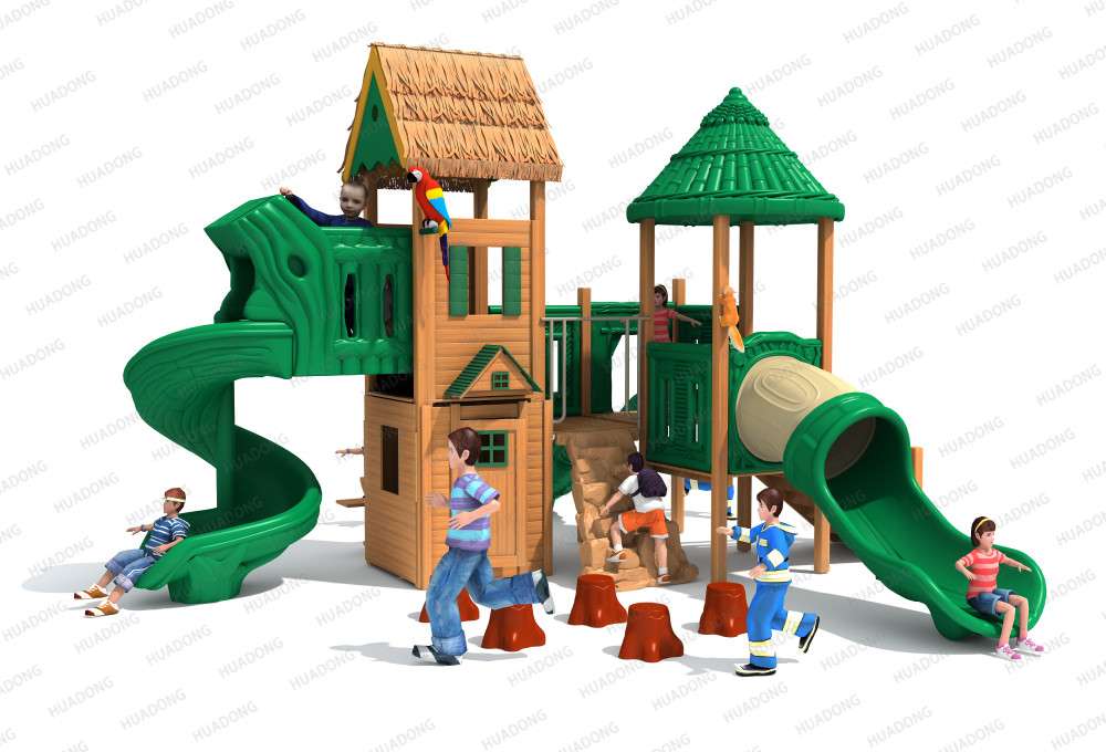 Bamboo Garden Landscape Park HD-MZY007 - Children's Slide, Slide Combination