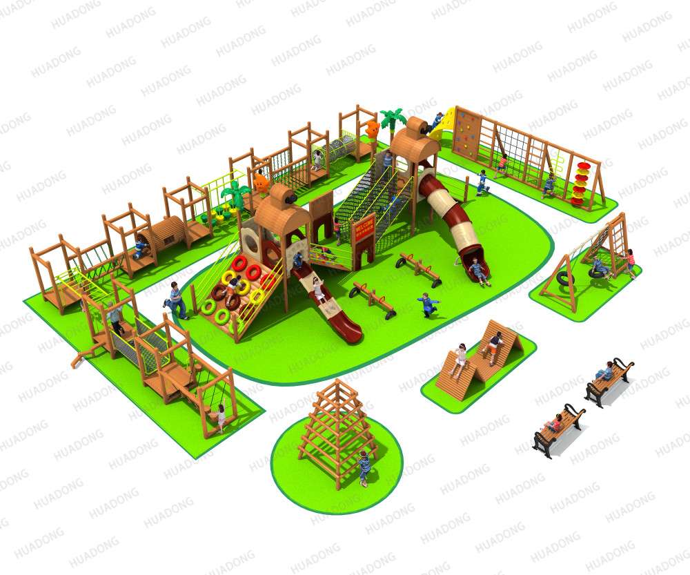 Wooden Extension HD-MTZ003 - Children's Slide, Slide Combination