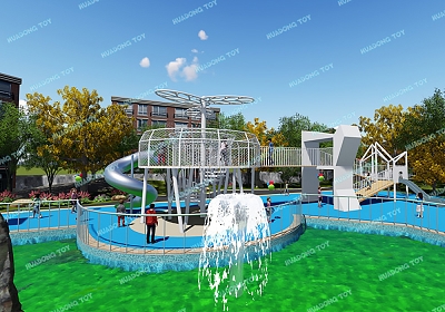 Theme Landscape Park HD-QJG028 - Children's Slide, Slide Combination