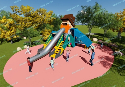 Theme Landscape Park HD-QJG033 - Children's Slide, Slide Combination