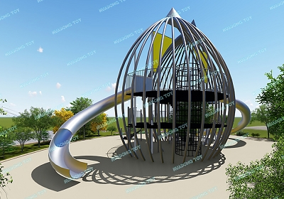 Theme Landscape Park HD-QJG038 - Children's Slide, Slide Combination