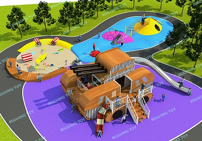 Theme Landscape Park HD-QJG031 - Children's Slide, Slide Combination