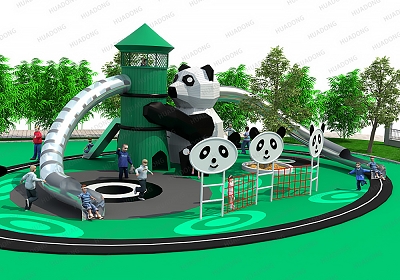 Giant Panda Theme Park HD-QXM002 - Children's Slide, Slide Combination